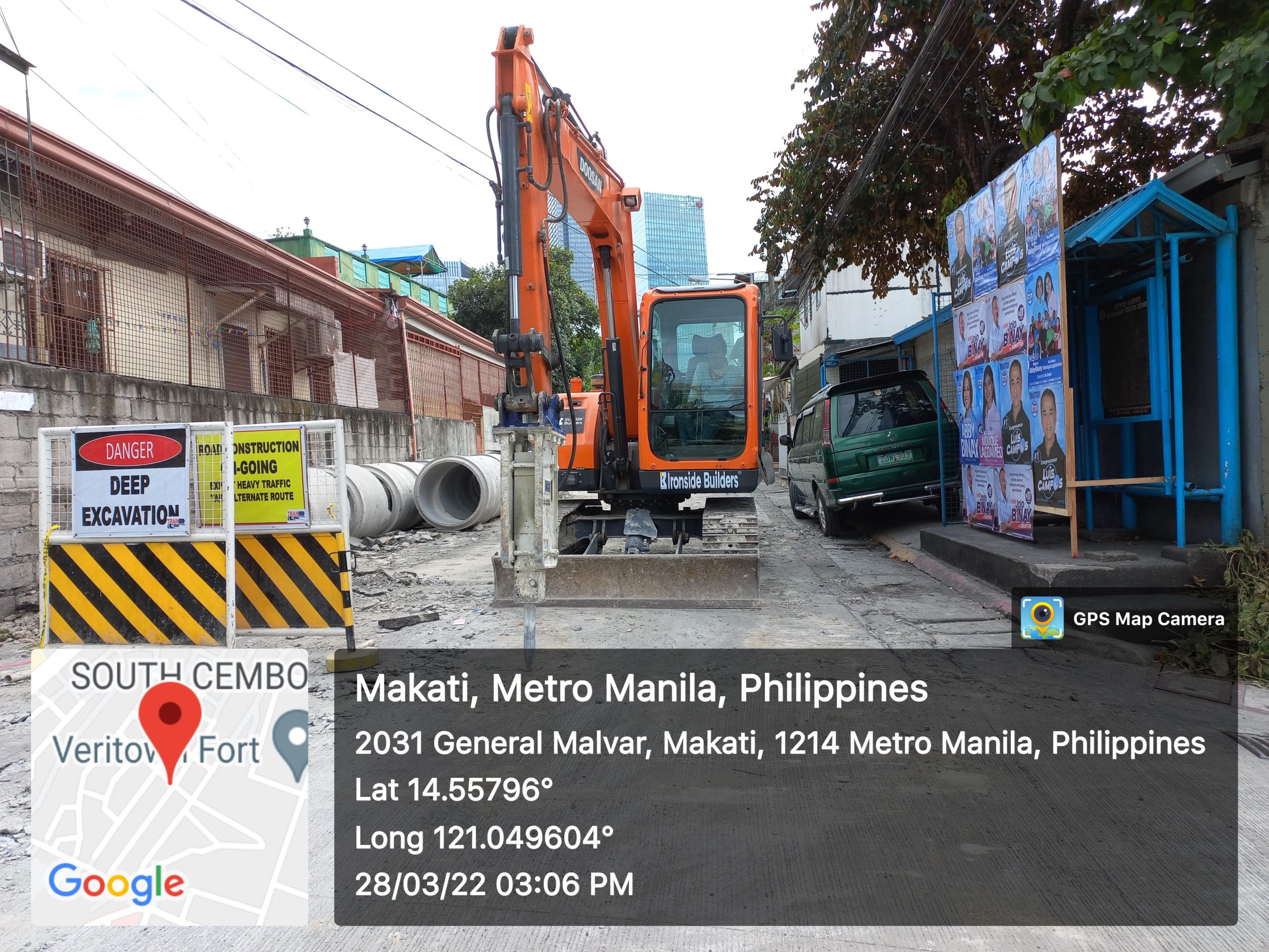 Construction of Road and Drainages at General Malvar, Makati Ironside Builders and Development