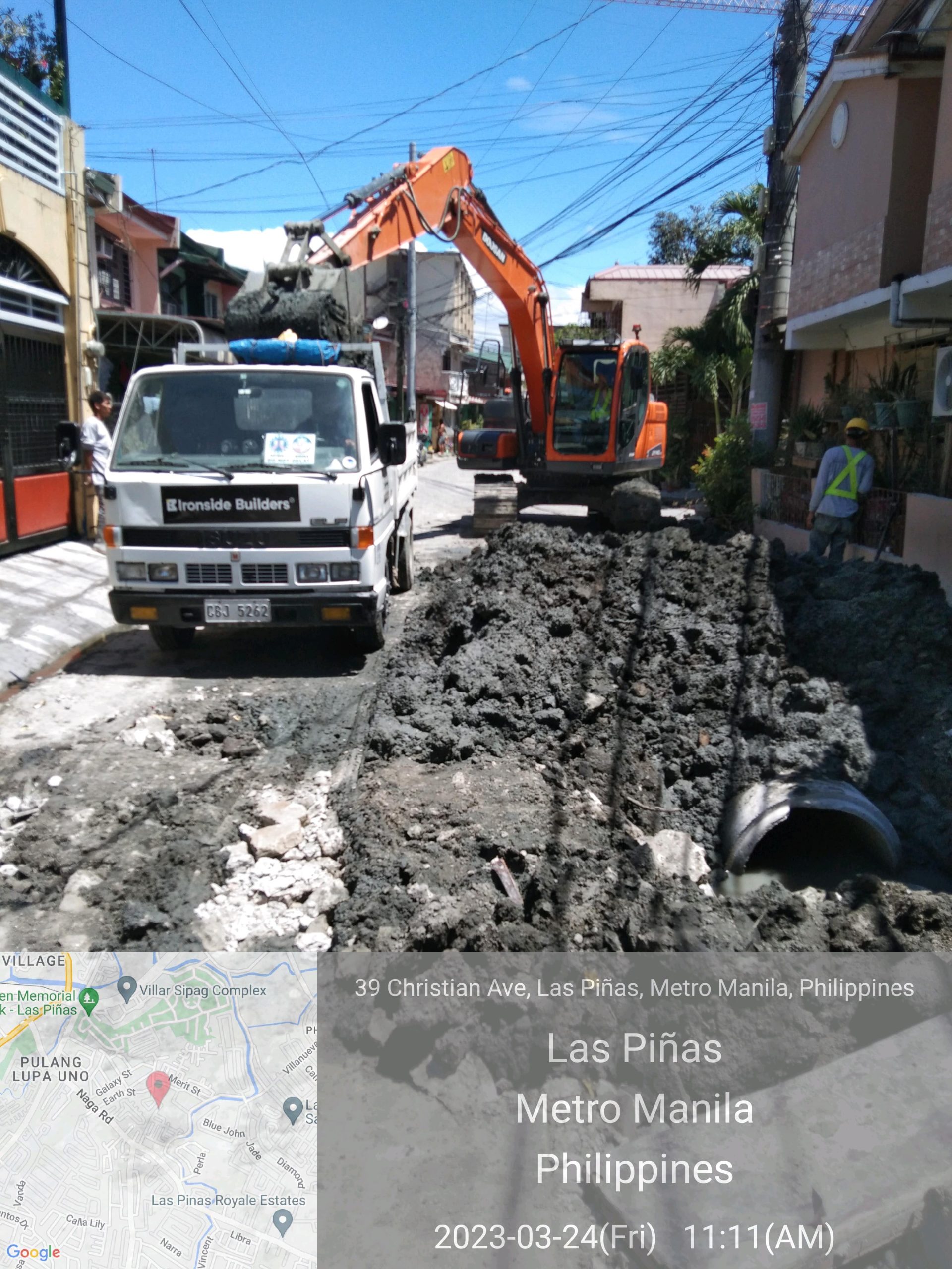 Construction of Roads and Drainages at Brgy. Pulang Lupa 2, Las Piñas City Ironside Builders
