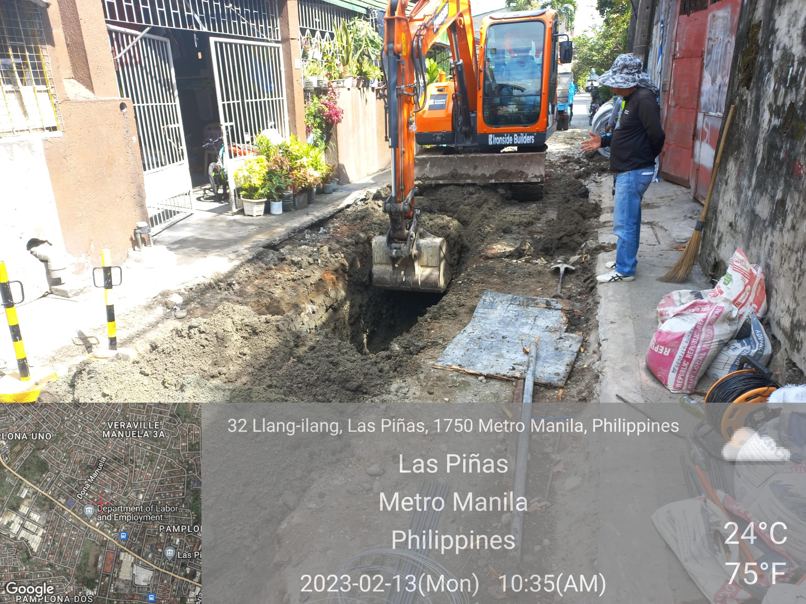 Construction of Roads and Drainages at Brgy. Pamplona 2, Las Piñas City Ironside Builders and