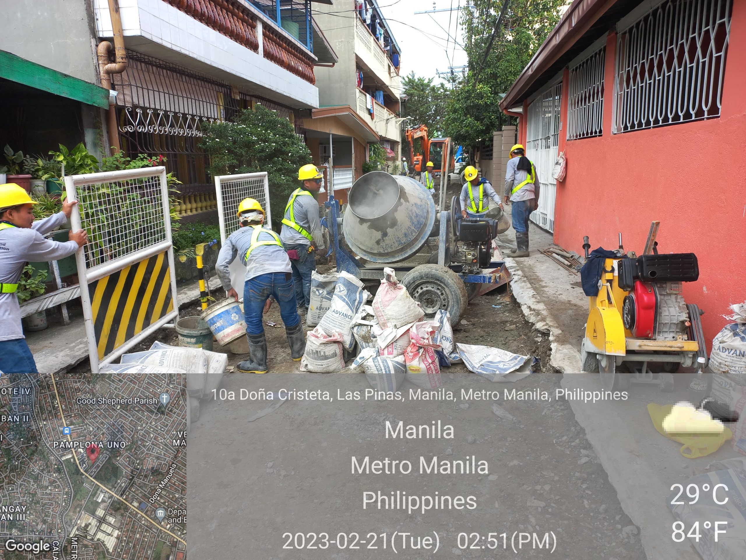 Construction of Roads and Drainages at Brgy. Pamplona 2, Las Piñas City Ironside Builders and