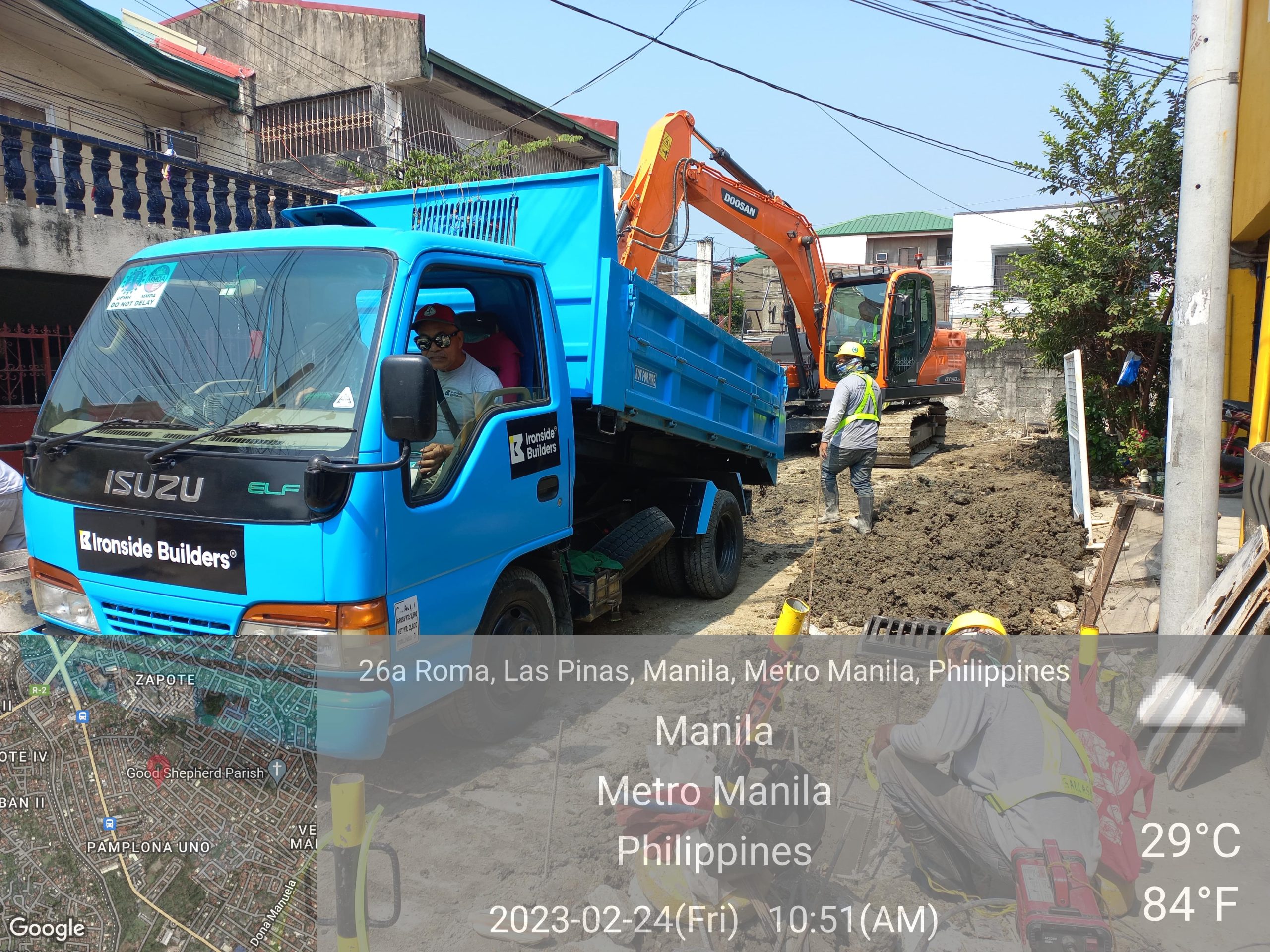 Construction of Roads and Drainages at Brgy. Pamplona 2, Las Piñas City Ironside Builders and